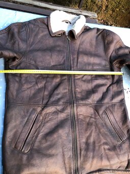 Army Letecká kožená bunda s kožíškem - 7