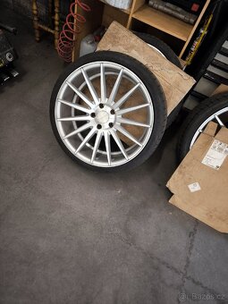 Prodám alu kola Veemann VC7 20", 5x120, BMW 3,4 + pneu - 7