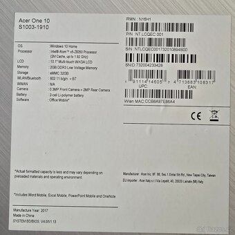 Acer One S1003 - 7