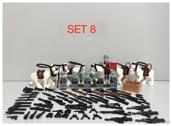 Rôzne sety vojakov 6 + doplnky - typ lego - nové - 7