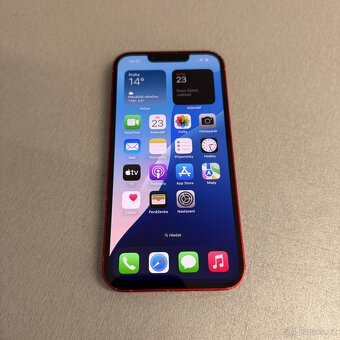 iPhone 13 128GB červený, 100% baterie, 12 měsíců záruka - 7
