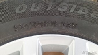 Alu kola VW 16" rozteč 5x112 pneu 215/60 R16 5mm Passat - 7