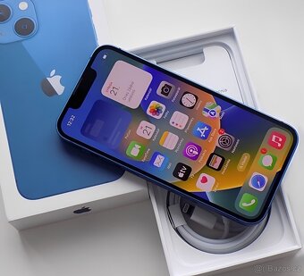 iPhone 13 Blue BATERIE 100% TOP - 7