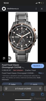 Fossil chronograph CH2948 hodinky - 7