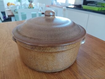 VINTAGE KAMENINOVÝ HRNEC GRÉS & POTIERS DIGOIN Z FRANCIE - 7