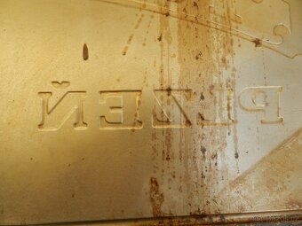 PLECHOVÁ CEDULE PRAZDROJ PLZEŇ 30 léta - ČSR - 7