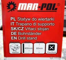 Stojan na el. ruční vrtačku pr. dříku 43mm 3redukce - 7