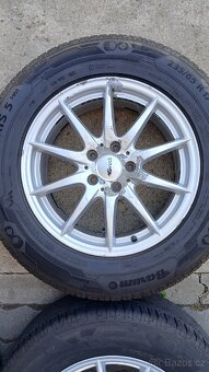 Prodám Alu kola Mercedes 7,5Jx17 H2 ET53 pneu 235/65 R17 Xl - 7