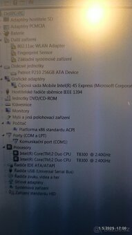 Notebook DELL E5500, 3GB/256 SSD, funkcni - 7