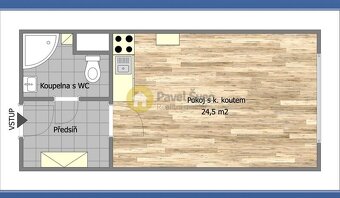 Pronájem nově rekonstruované garsonky, 32 m2/sklep, Strakoni - 7