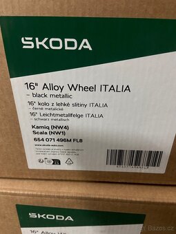 4ks NOVÉ orig.alu disky 5x100 R16 Škoda Kamiq/Scala - Italia - 7