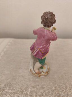 Meissen míšeň chlapec porcelánová soška 13 cm - 7