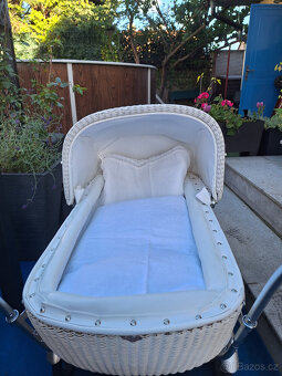 retro kočárek šestipérák bužírkový pro dítě - 7