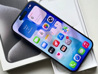 iPhone 15 Pro Black Titanium BATERIE 100% TOP - 7