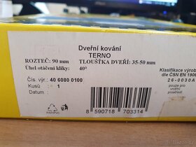 Dveřní kování TERNO Rostex stříbrné klíč - 7