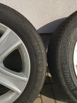 originál kola na Mazdu na letních gumách 205/55 R 16 - 7