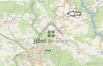 Stavební parcela 1.032 m2 v obci Vlastce - 7