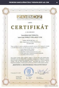 Kancelářská židle Therapia Sense ML (pc 26000,-) NOVÁ - 7
