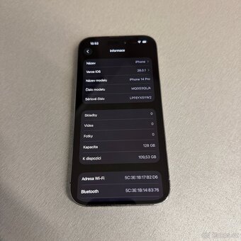 iPhone 14 Pro 128GB, bez škrábance, jako nový - 7