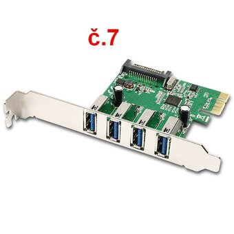 Řadiče serial RS-232/paralelní LPT,/USB/FireWire 1394/WiFi - 7