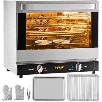Komerční horkovzdušná trouba 66L/1800W - 7