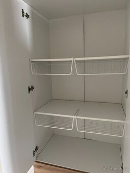 Šatní skříň se zrcadlem a zásuvkami Rasant, bílá/dub - 7