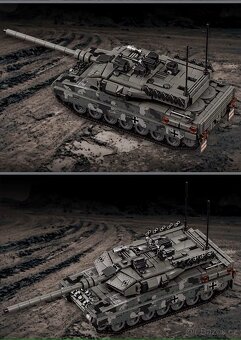 Stavebnice tank Leopard 2A7, kompatibilní s LEGO - 7