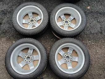 Prodám sadu ALU kol Dezent 185/60R15 zimní - 7