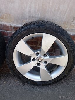 Alu kola 5x112 r17 original škoda - 7