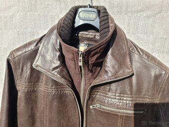 Pánská kožená bunda KARA - 7