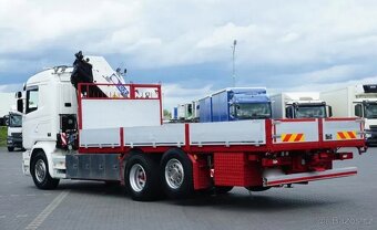 Scania G 490 - 6x2 - Valník + HR-HMF 3220 K7 - 7
