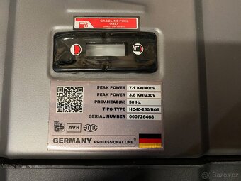 Elektrocentrála 7.1 kW/400 V, 3.8 kW/230 V - 7