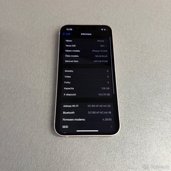 iPhone 13 mini 128GB růžový, pěkný stav, 12 měsíců záruka - 7