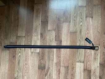 Nový pánský pružný opasek Bandi -L/XL, černý s modrými pruhy - 7