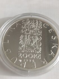 Pamětní mince 200Kč 1994 Koněspřežka proof - 7