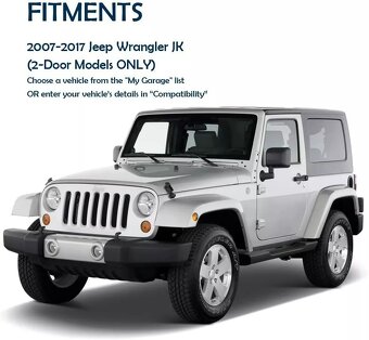 Boční nášlapy pro Jeep Wrangler JK 2007-2018 (2-dveřové) - 7