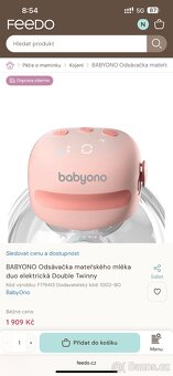 BABYONO Odsávačka mateřského mléka duo el. Double Twinny - 7