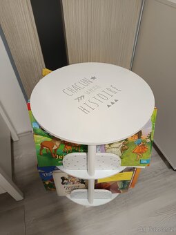 Dětská dřevěná otočná knihovna. - 7