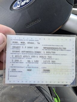Prodám Ford Galaxy 2.3 benzín+ plyn,rok výroby 2001 , - 7