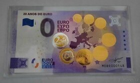 0€ / 0 euro suvenírová bankovka prítlač gold - výmena - 7