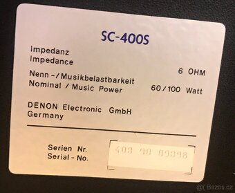 KVALITNÍ REPRO DENON SC-400 S (60/100W) - 7