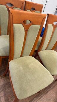 6× Jídelní židle – masivní dřevo, dobrý stav (možno jednat) - 7