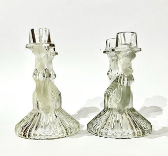 Svícny 2x / Art Deco/ Libochovice - 7