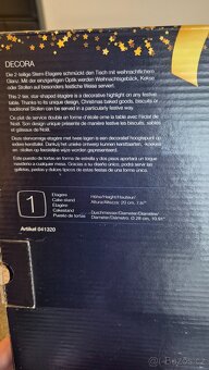 Vánoční 2 patrový talíř - 7