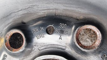Plechové originální disky 5x112 R16 ET 41 na Audi, Škoda, VW - 7