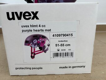 Dívčí cyklistická helma zn. UVEX, vel. 51-55 cm - 7