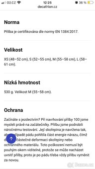 Jezdecká helma /přilba Fouganza 100 - 7
