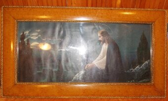 Nabízím sakrální obrazy ve větších zdobných rámech - 7