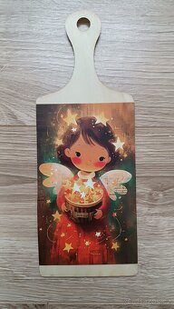 Dekorační prkénka anděl - 7