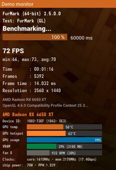ASUS DUAL Radeon RX 6650 XT 8G - 7